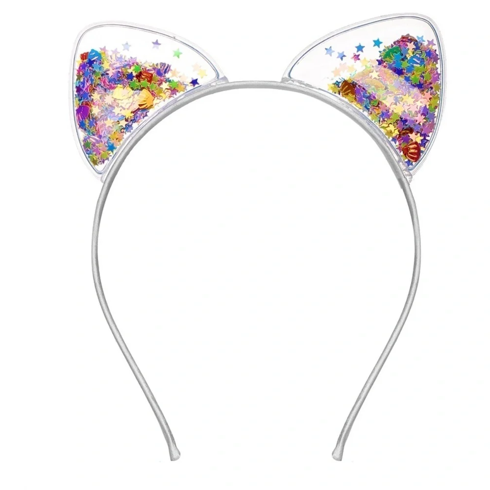 4- PCS CAT EARS HEADBANDS MULTICOLORS